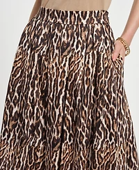Isaac Mizrahi Women's Sateen Midi Full Skirt
