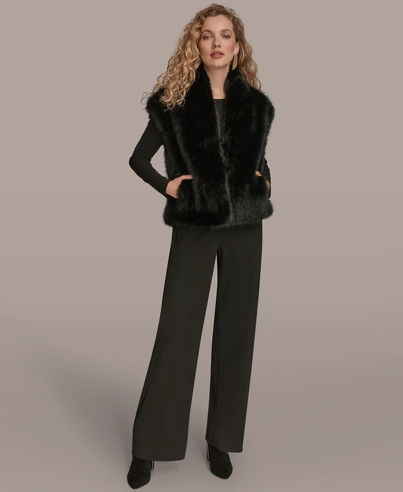 Donna Karan New York Women's Faux Fur Vest