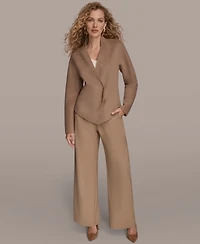 Donna Karan New York Women's Applique Detail V-Neck Jacket