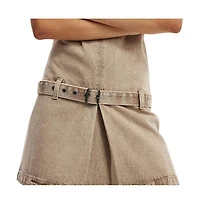 Cotton On Women's Luisa Belted Denim Mini Dress