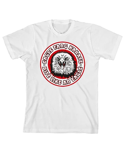 Cobra Kai Eagle Fang Karate Youth White Short Sleeve Tee-xl