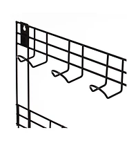 Gardenised Wall Mount Garden Tool Storage Rack Hook On Garage, Garden and Yard, Black