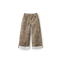 Cotton On Little Girls Embellished Super Wide Denim Jean
