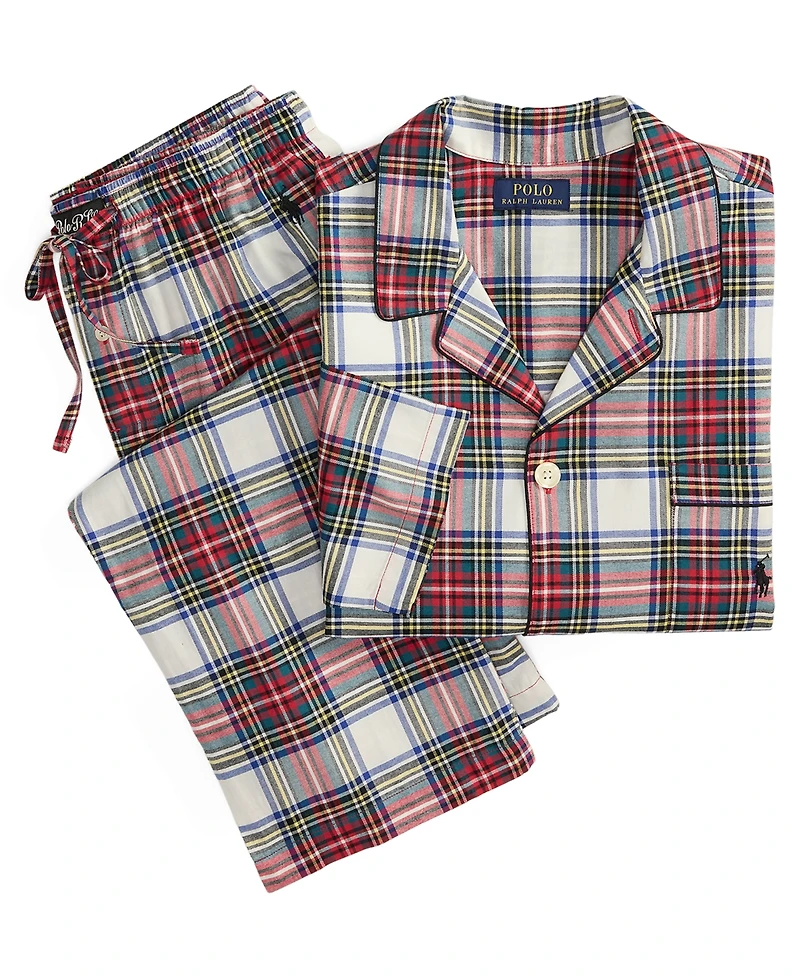 Polo Ralph Lauren Men's 2-Piece Stewart Plaid Sleepwear Set