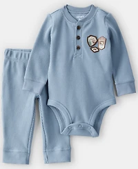 Carter's Baby Boys 2-Piece Park Ranger Thermal Bodysuit and Pants Set
