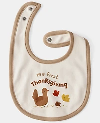 Carter's Baby Boys or Baby Girls My First Thanksgiving Teething Bib