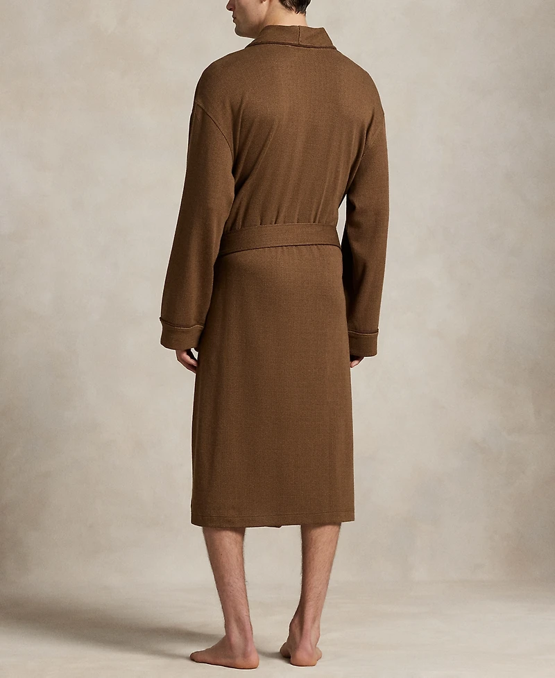 Polo Ralph Lauren Men's Jacquard-Knit Herringbone Robe