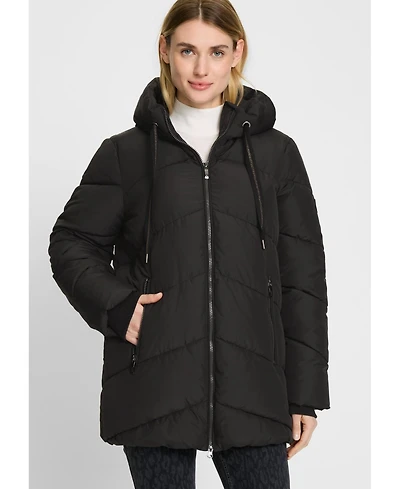 Olsen Women's Hooded Puffer Coat