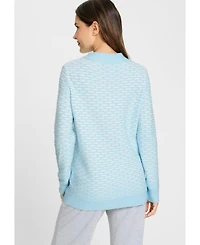 Olsen Women's Stitch Interest Sweater