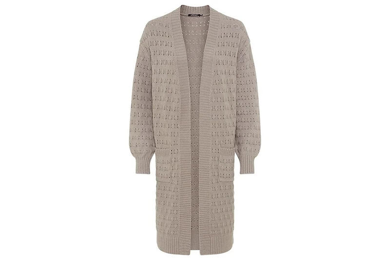Olsen Stitch Interest Longline Cardigan