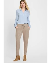 Olsen Women's Lisa Fit Faux Suede Pant