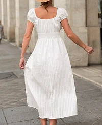 Cupshe Women's A Simple Thing White Midi Beach Dress