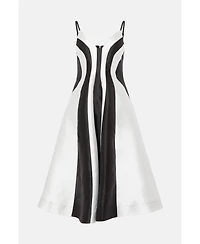 Coast Women's Midi Contrast Panel Dress