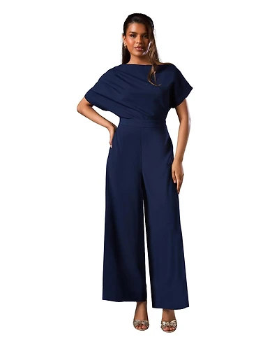 Coast Women's Petite Pleat Off The Shoulder Jumpsuit