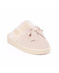 Minnetonka Women's Bow Scuff Slippers