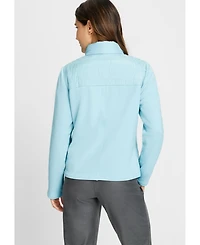 Olsen Women's Mixed Media Jacket