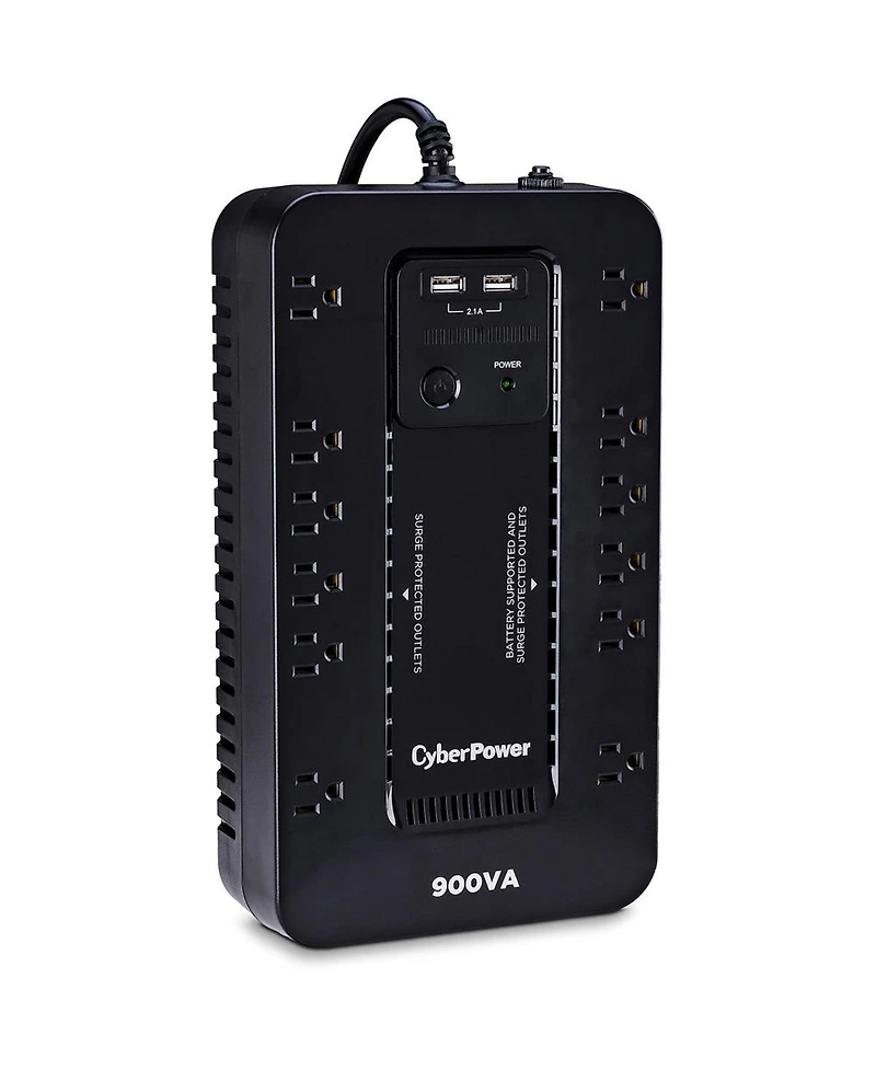 CyberPower ST900U 12-Outlet Compact Standby Ups with 2x Usb Type-a Ports, 900 Va / 500W Power