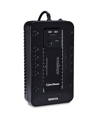 CyberPower ST900U 12-Outlet Compact Standby Ups with 2x Usb Type-a Ports, 900 Va / 500W Power