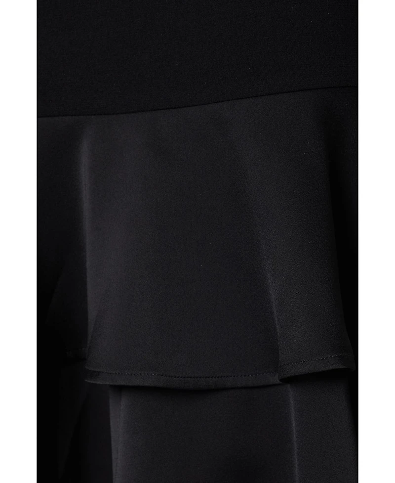 Coast Women's Satin Back Crepe Dress With Peplum