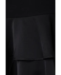 Coast Women's Satin Back Crepe Dress With Peplum