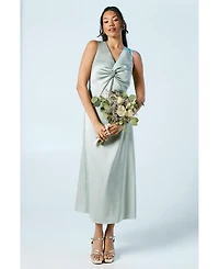 Oasis Women's Satin Bridesmaids Midi Dress