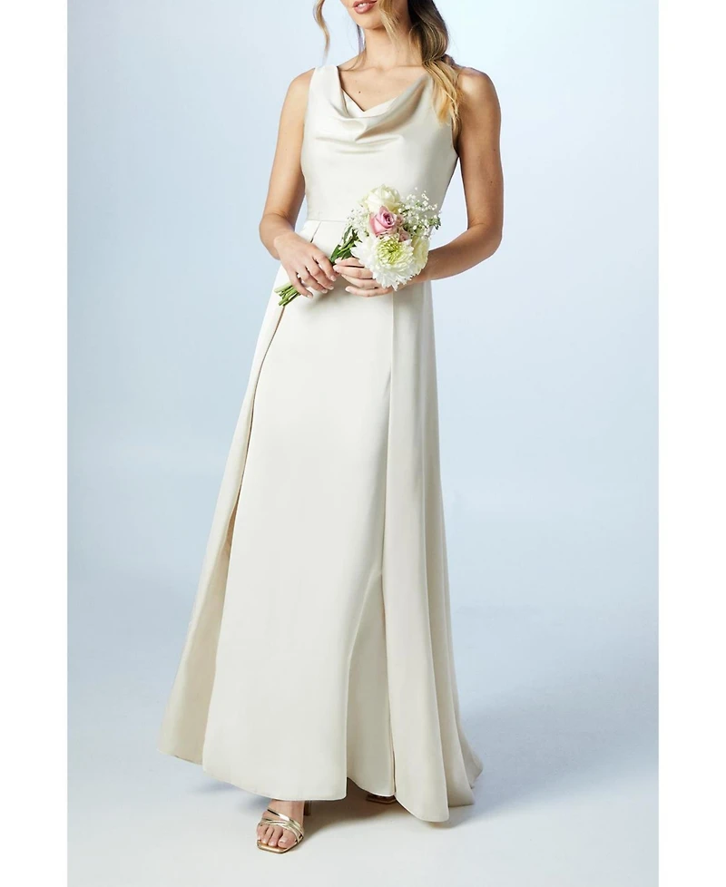 Coast Sleeveless Cowl Neck Bridesmaid Dress