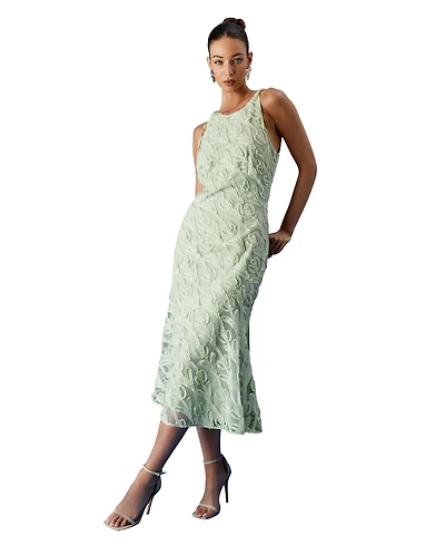 Coast Textured Sleeveless Midi Dress