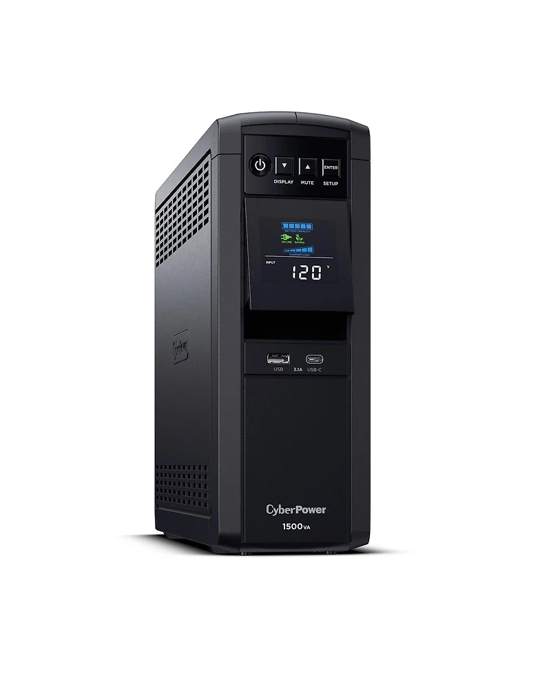 CyberPower Pfc Sinewave Computer Battery Backup, 1500VA 1000W Ups, 12 Outlets