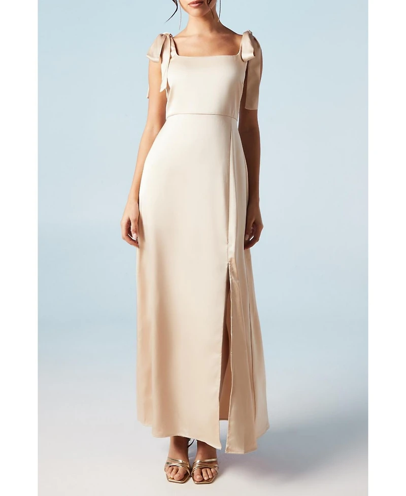 Oasis Women's Satin Midi Bridesmaid Dress