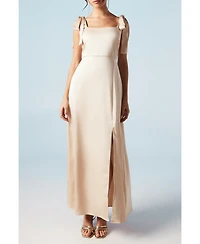 Oasis Women's Satin Midi Bridesmaid Dress