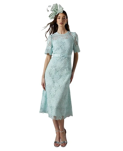 Coast Women's Lace Bow Belt Midi Dress
