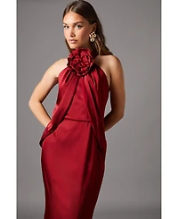 Coast Halter Neck Satin Maxi Dress