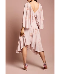 Coast Embellished Frill Cape Midi Dress