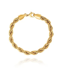 Lucky Brand Mens Gold-Tone Rope Chain Bracelet