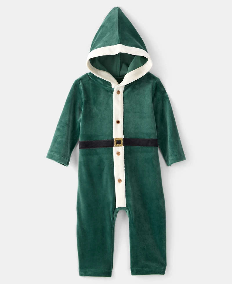 Carter's Baby Boys Elf Style Hooded Jumpsuit
