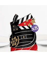 Big Dot of Happiness Freestanding 3D Red Carpet Centerpiece Table Decorations
