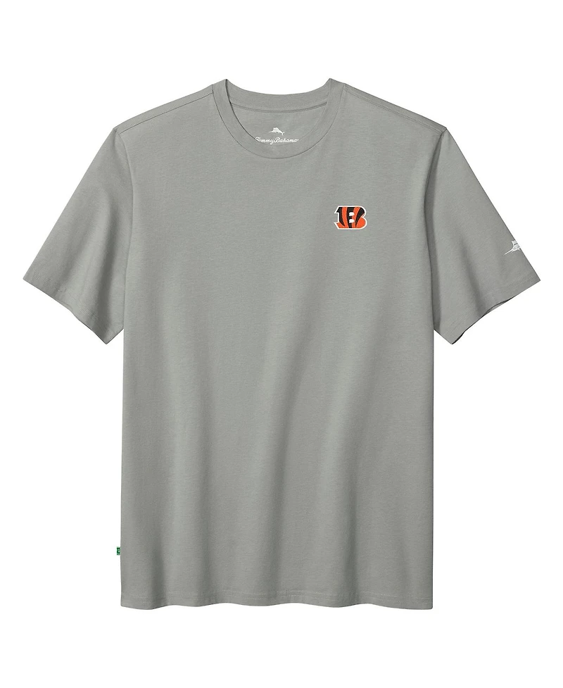 Tommy Bahama Men's Gray Cincinnati Bengals Huddle Hang Tens T-Shirt