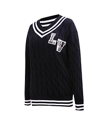 Pro Standard Women's Black Las Vegas Raiders Prep V-Neck Pullover Sweater