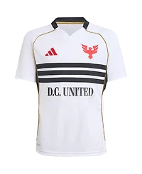 adidas Big Boys and Girls White D.c. United 2025 Third Replica Jersey