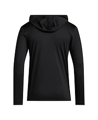 Adidas Men's Black Nebraska Huskers 2025 Aeroready Sideline Training Long Sleeve Hooded T-Shirt