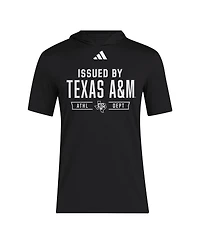 Adidas Men's Black Texas A M Aggies 2025 Areoready Sideline Training Hooded T-Shirt