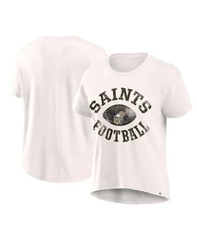 Fanatics Women's Cream New Orleans Saints Football Home Fashion T-Shirt