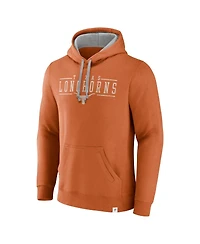 Fanatics Men's Texas Orange Longhorns Second Wind Distressed Pullover Hoodie