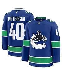 Fanatics Men's Elias Pettersson Blue Vancouver Canucks Home Premium Jersey