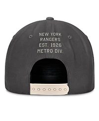 Fanatics Men's Charcoal New York Rangers Closer Adjustable Hat