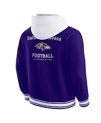Darius Rucker Collection by Fanatics Men's Purple Baltimore Ravens Full-Snap Hoodie Jacket