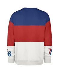 '47 Brand Men's and Women's Red Philadelphia 76ers 2024/25 City Edition On Five Maximalist Pullover Sweatshirt