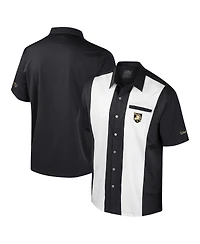 Colosseum Men's Black Army Knights Strike Bowling Button-Up Shirt