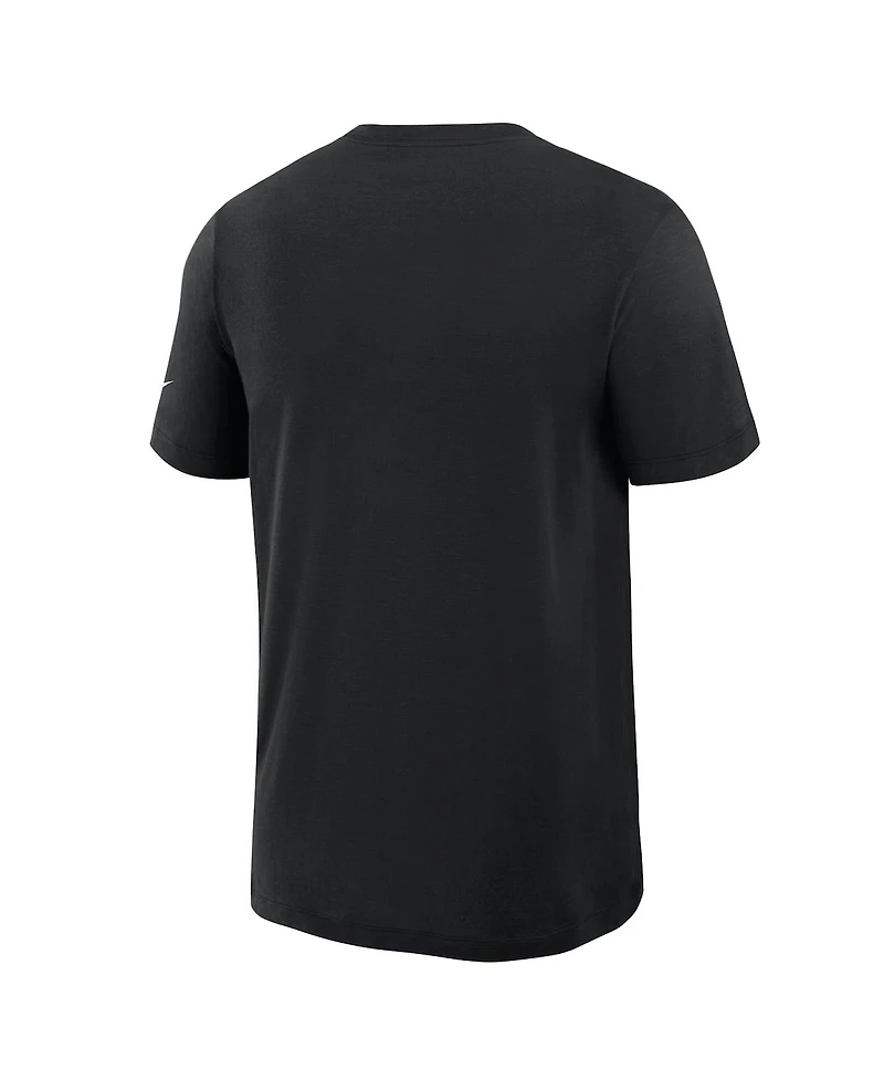 Nike Men's Black Pittsburgh Steelers Left End Run Slub Performance T-Shirt