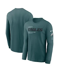 Nike Men's Midnight Green Philadelphia Eagles Play to Win Essential Long Sleeve T-Shirt